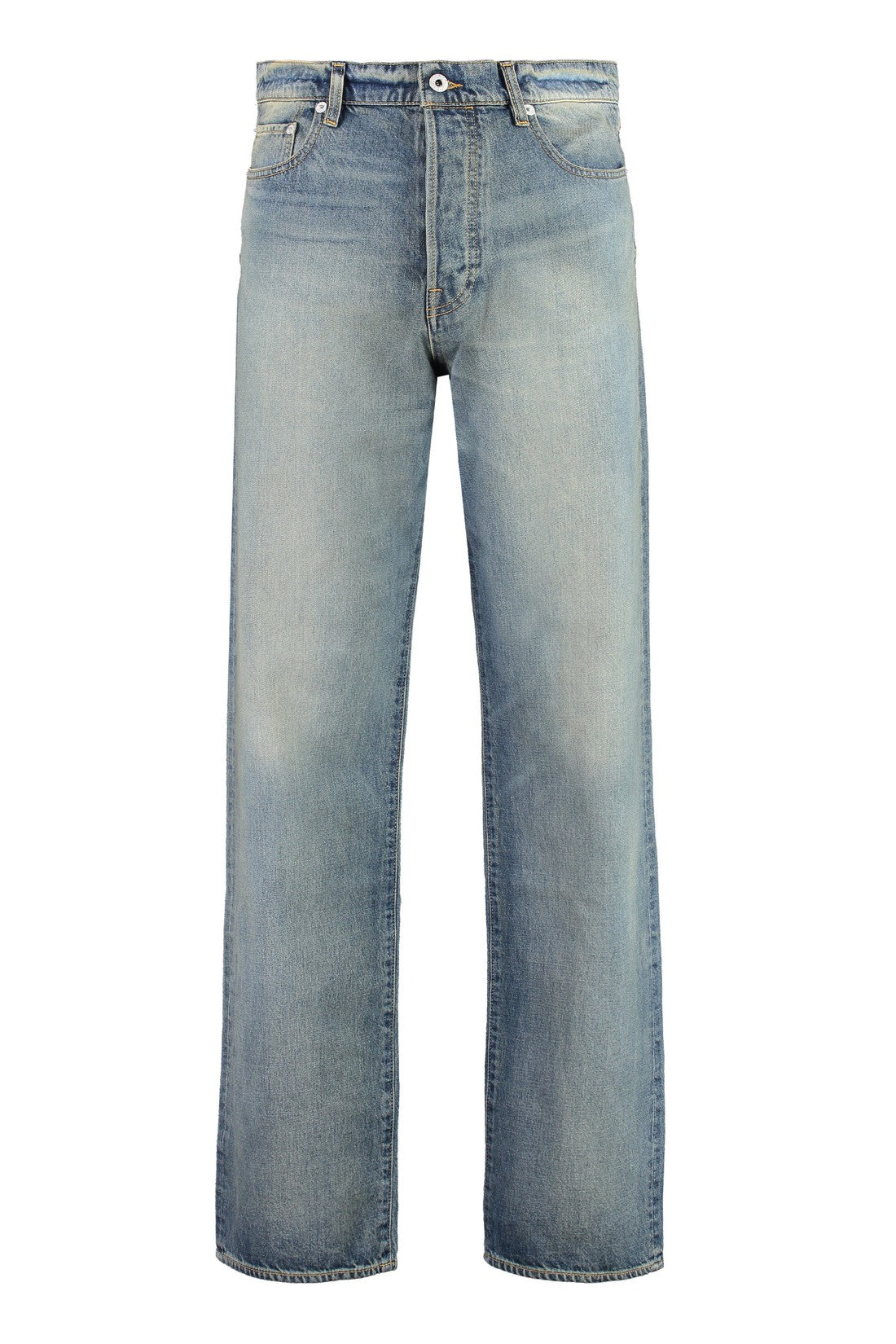 Kenzo-OUTLET-SALE-Asagao 5-pocket straight-leg jeans-ARCHIVIST