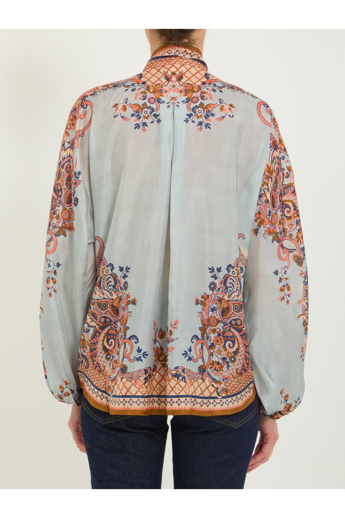 Zimmermann-OUTLET-SALE-Aster tie neck Blouse-ARCHIVIST