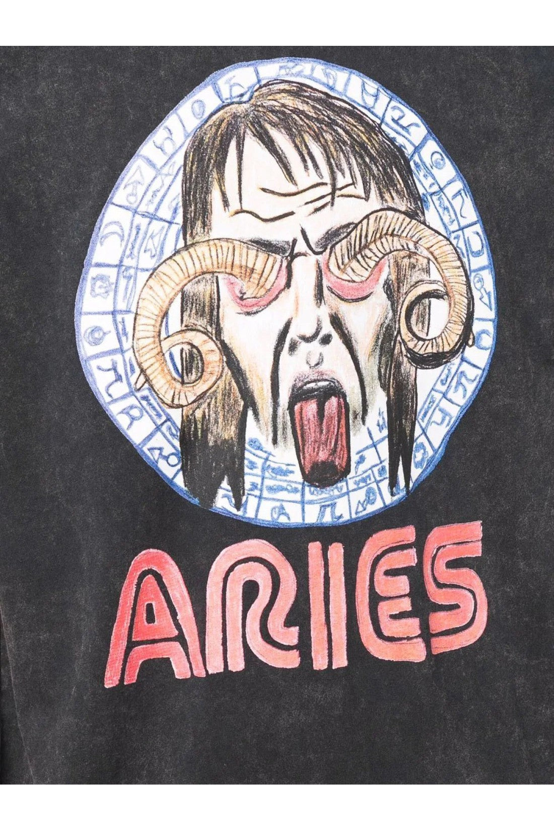 Aries-OUTLET-SALE-Astrology For Aliens Logo T-Shirt-ARCHIVIST