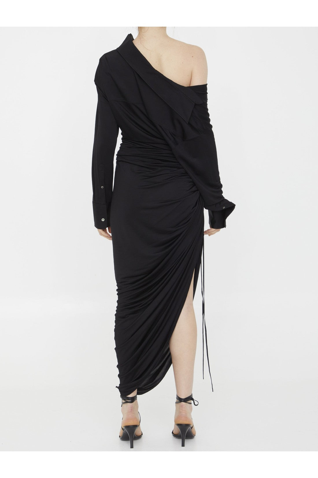 ALEXANDER WANG-OUTLET-SALE-Asymmetric draped dress-ARCHIVIST