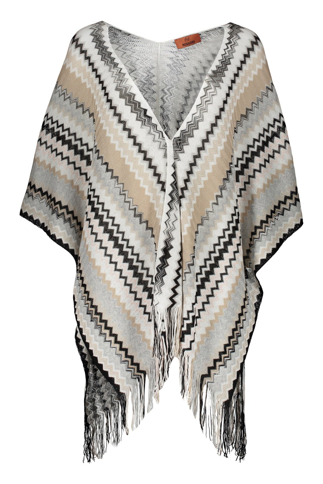 Missoni-OUTLET-SALE-Asymmetric wool cape-ARCHIVIST