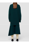 JIL SANDER-OUTLET-SALE-Asymmetrical green skirt-ARCHIVIST