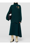 JIL SANDER-OUTLET-SALE-Asymmetrical green skirt-ARCHIVIST