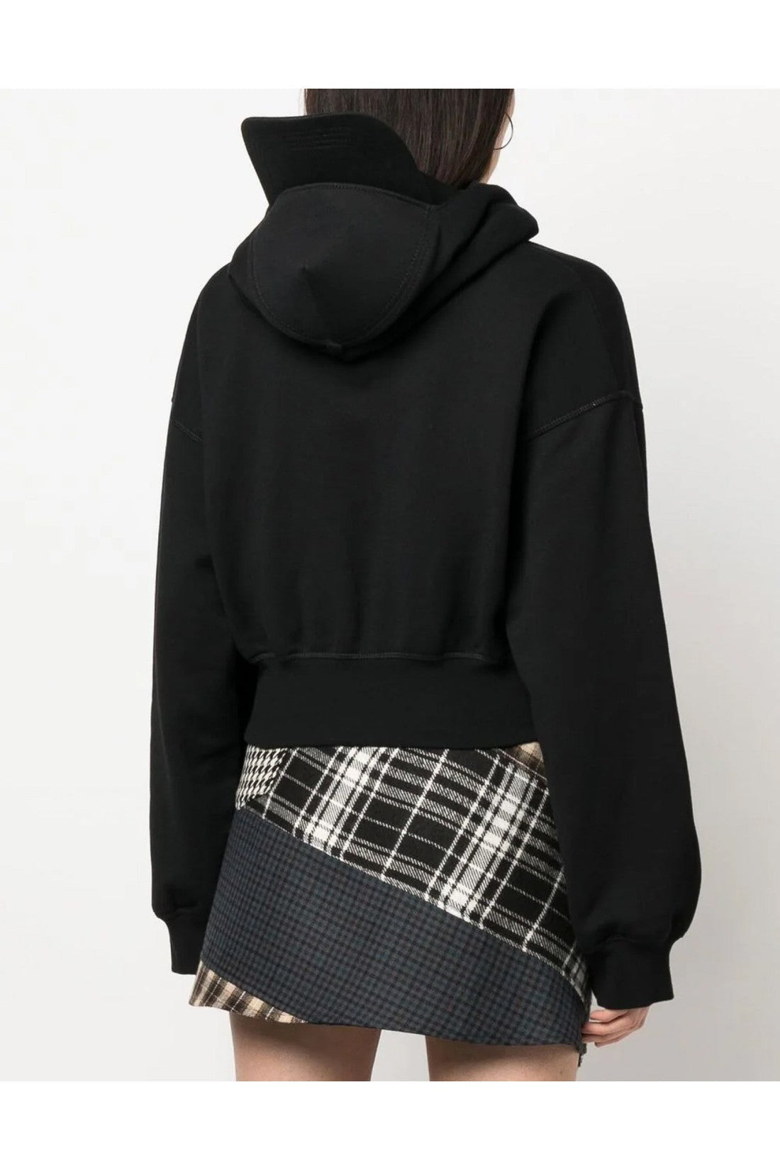 Dsquared2-OUTLET-SALE-Attached Cap Cropped Hoodie-ARCHIVIST