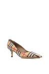 Burberry-OUTLET-SALE-Aubri 55 Vintage Check Leather Pumps-ARCHIVIST