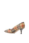 Burberry-OUTLET-SALE-Aubri 55 Vintage Check Leather Pumps-ARCHIVIST