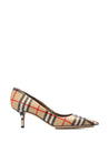 Burberry-OUTLET-SALE-Aubri 55 Vintage Check Leather Pumps-ARCHIVIST