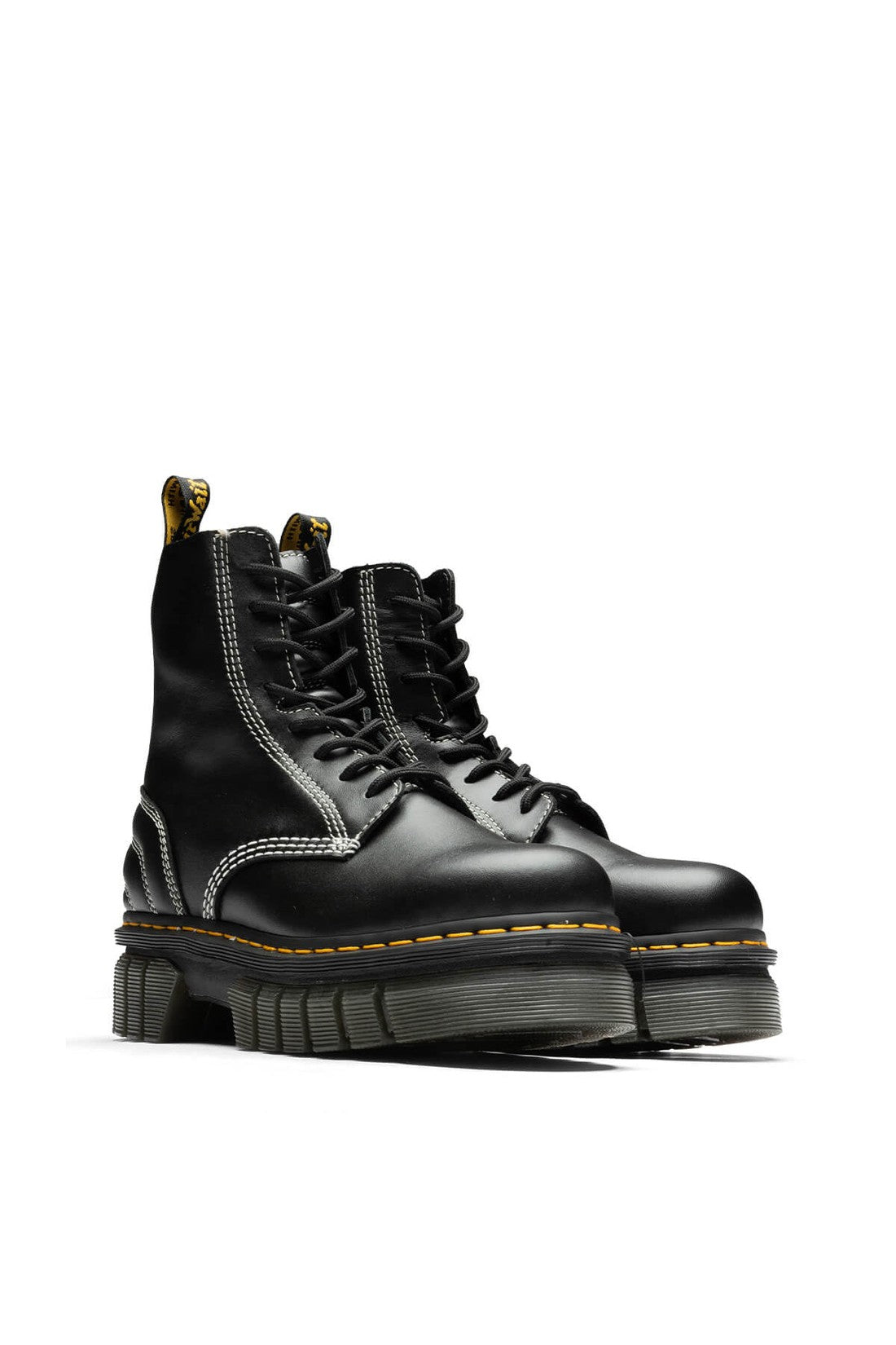 Dr. Martens-OUTLET-SALE-Audrick 8i Quilted Platform Combat Boots-ARCHIVIST