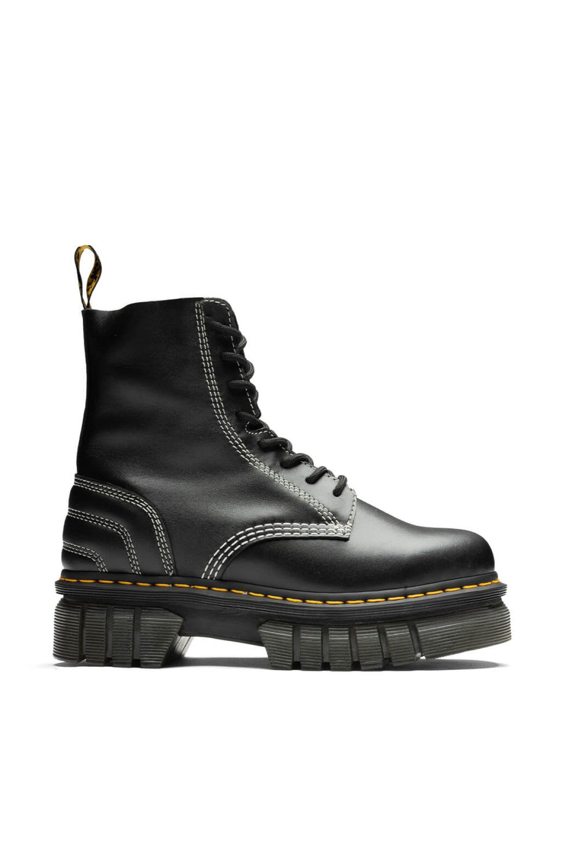 Dr. Martens-OUTLET-SALE-Audrick 8i Quilted Platform Combat Boots-ARCHIVIST