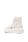 Isabel Marant-OUTLET-SALE-Austen Ecru High-Top Sneakers-ARCHIVIST