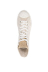 Isabel Marant-OUTLET-SALE-Austen Ecru High-Top Sneakers-ARCHIVIST