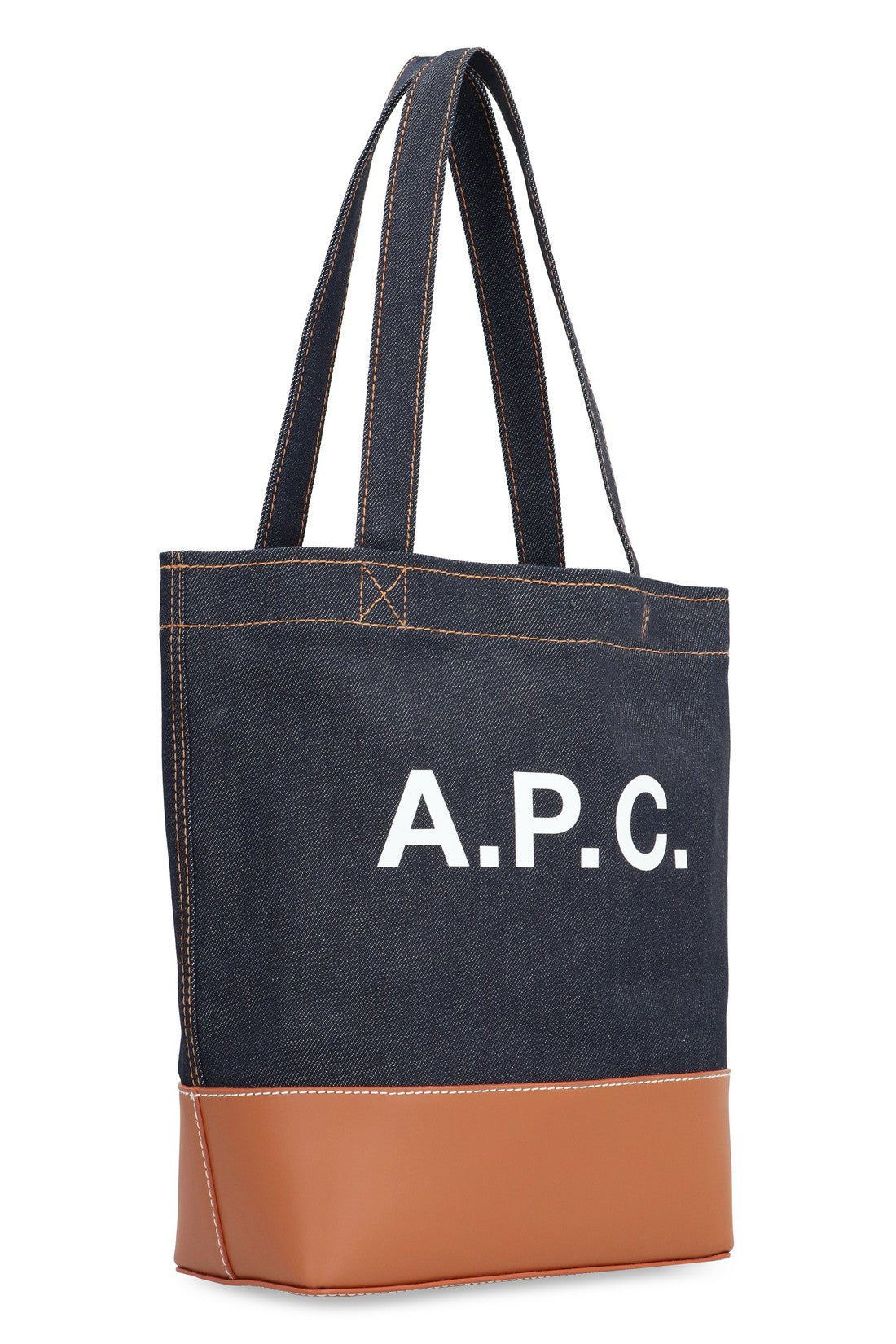 A.P.C.-OUTLET-SALE-Axel small denim tote bag-ARCHIVIST