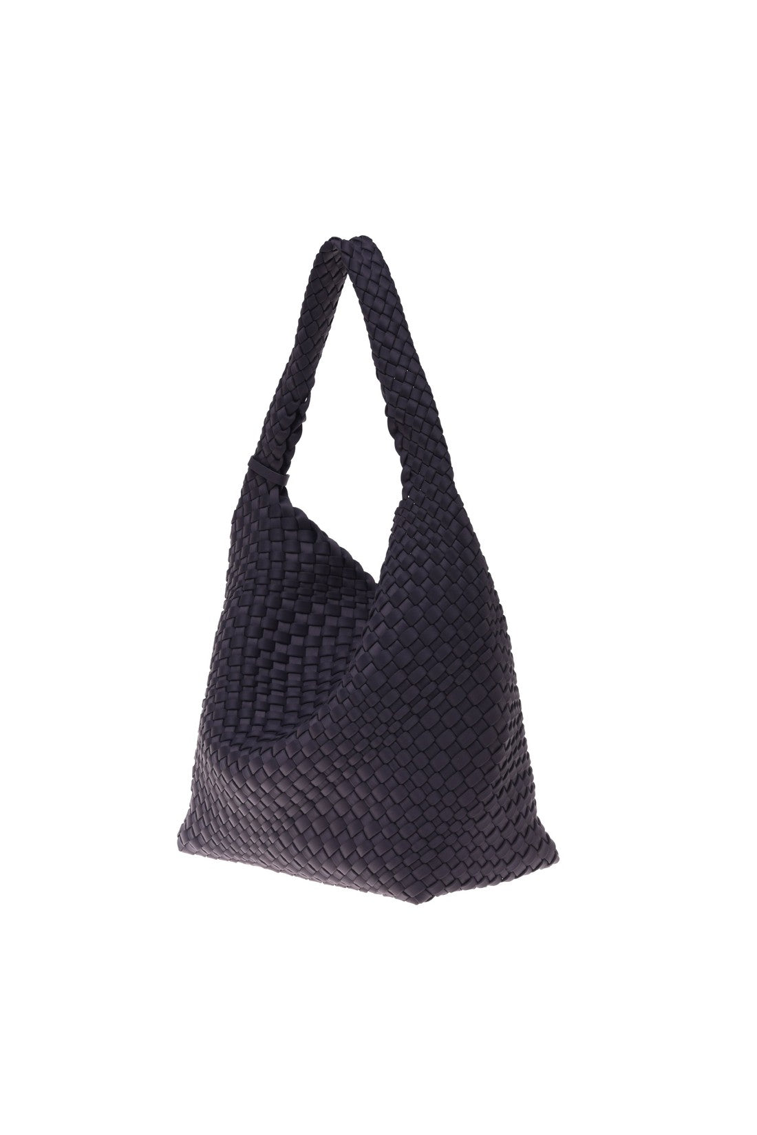 Shoulder bag in dark grey nylon