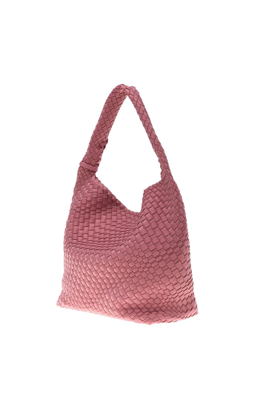 Shoulder bag in lilac nylon