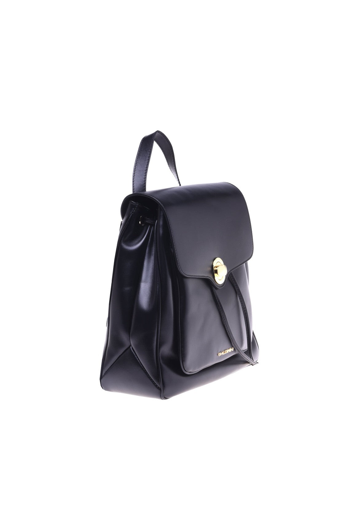 Black leather rucksack