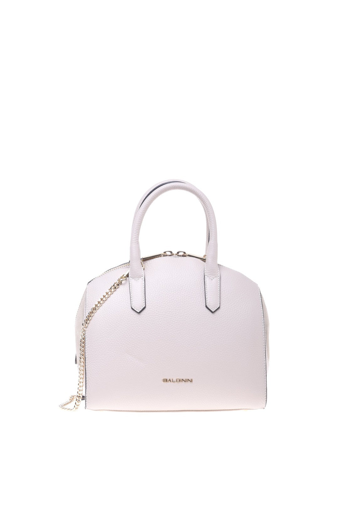 Cream tumbled calfskin handbag