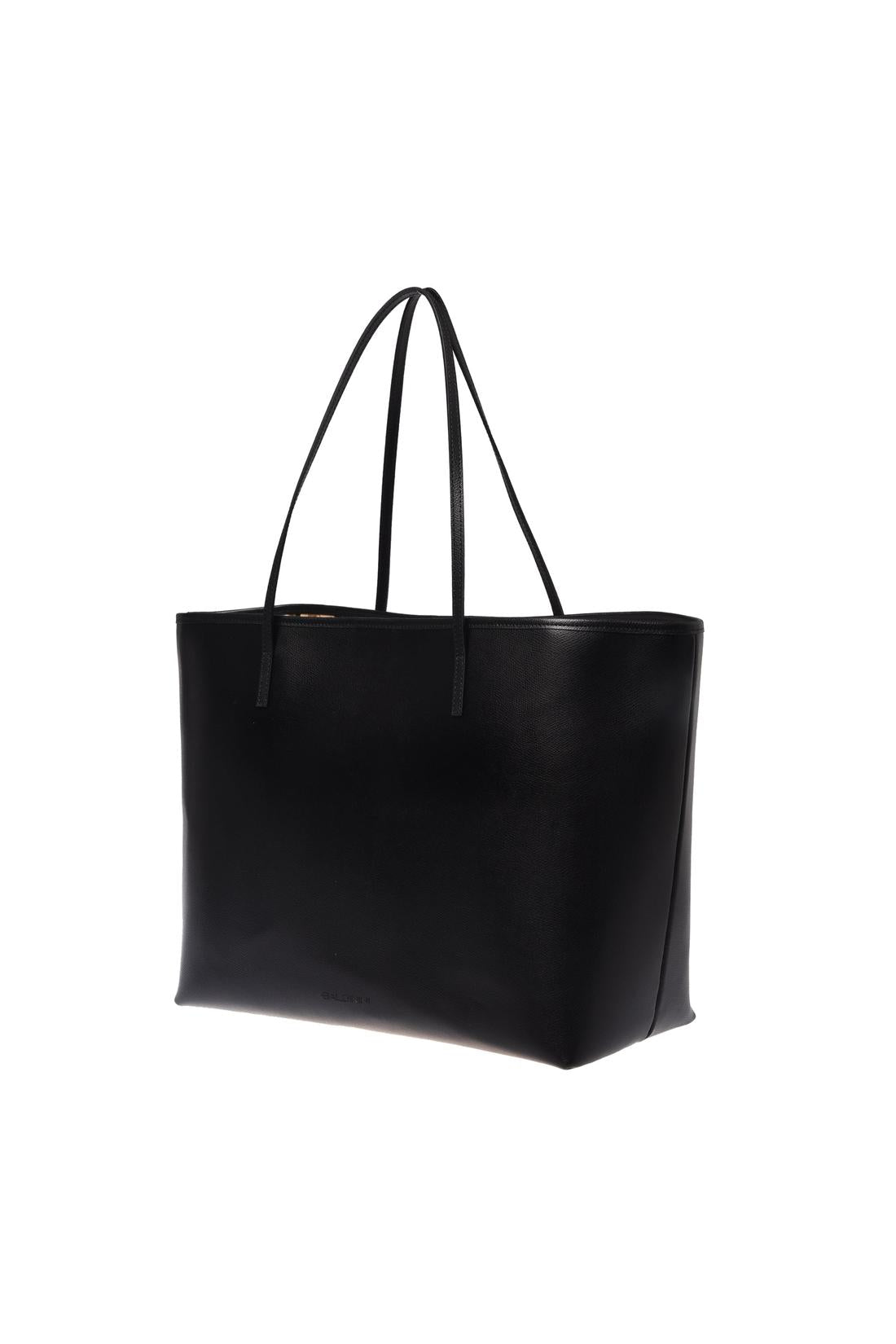 Handbag in black palmellato leather-Baldinini-ARCHIVIST