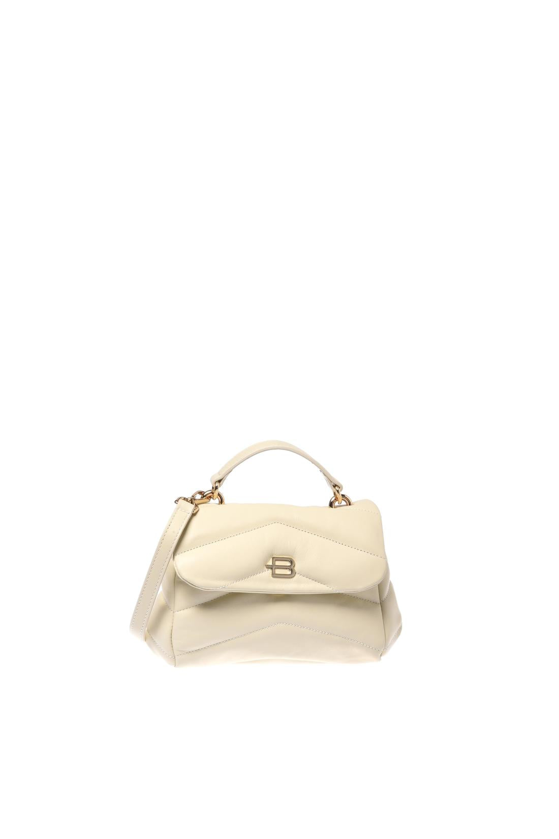 Quilted leather crossbody bag-Baldinini-VANIGLIA-ARCHIVIST