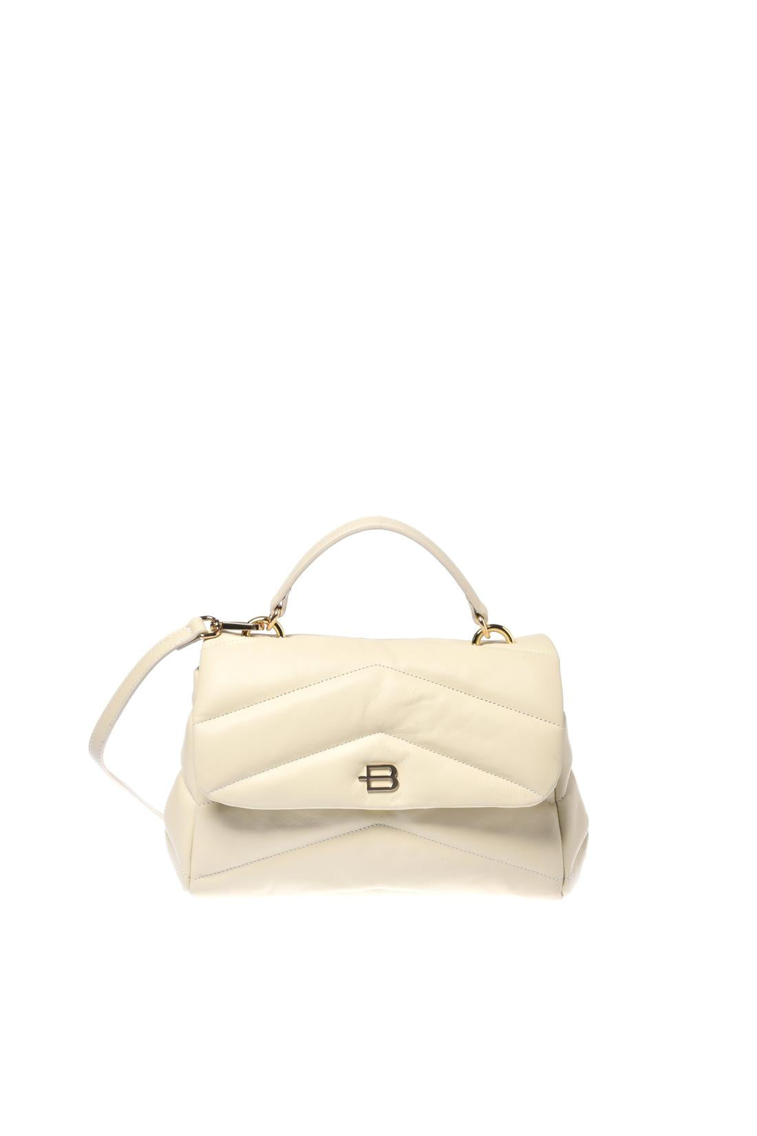 Quilted leather crossbody bag-Baldinini-VANIGLIA-ARCHIVIST