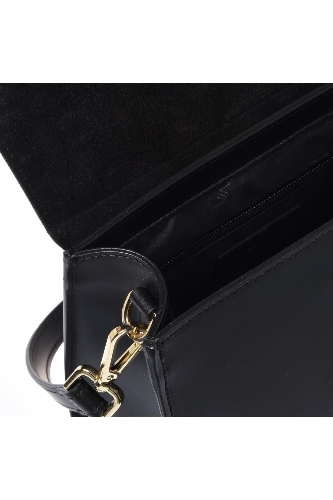 Black leather handbag-Baldinini-ARCHIVIST
