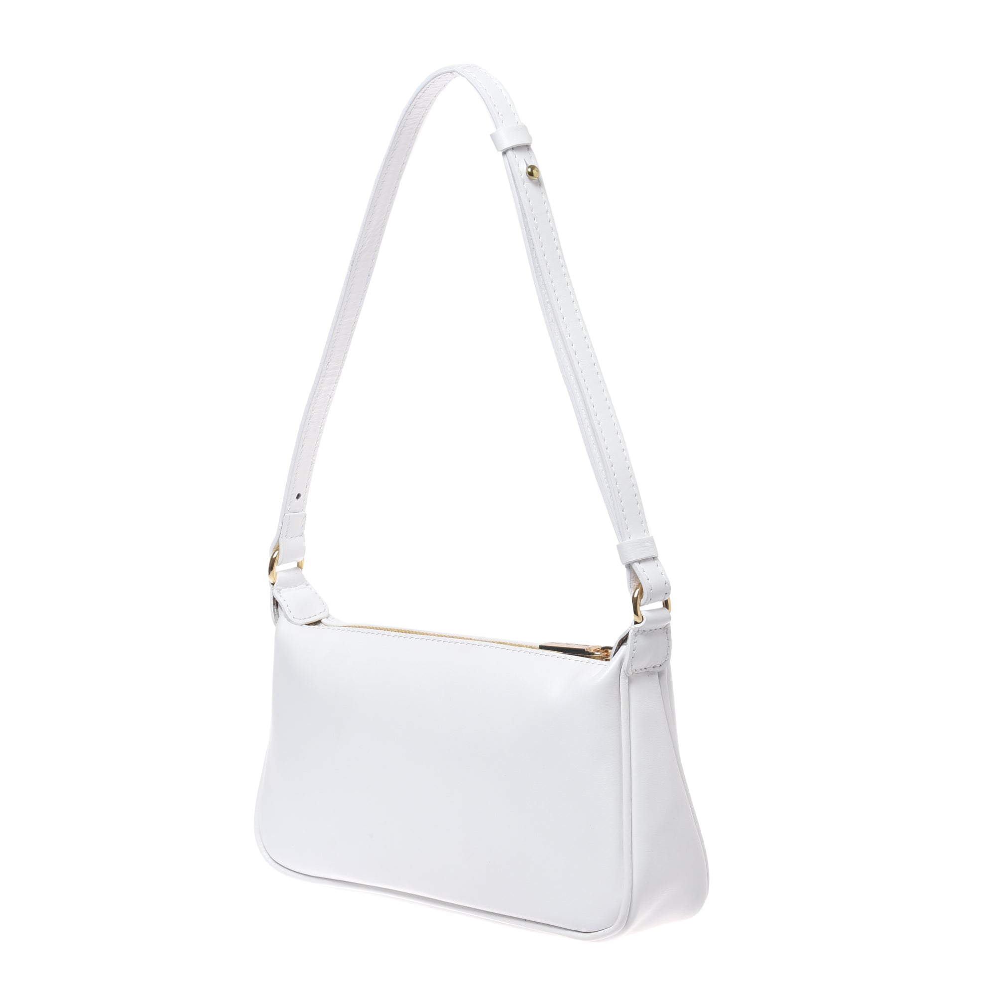 Black nappa leather shoulder white-Baldinini-OUTLET-ARCHIVIST-ARCHIVE-SALE