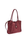 Baldinini-Burgundy suede leather shoulder bag-Accessories-Black-Deal-Outlet-by-ARCHIVIST