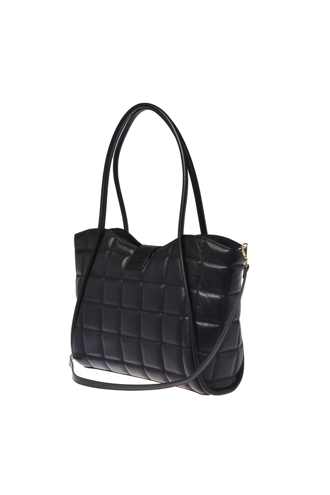 Baldinini-Shoulder bag in black quilted leather-Accessoires-Black-Deal-Outlet-by-ARCHIVIST