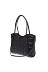 Baldinini-Shoulder bag in black quilted leather-Accessoires-Black-Deal-Outlet-by-ARCHIVIST