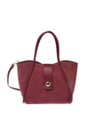 Baldinini-Burgundy suede leather shoulder bag-Accessories-Black-Deal-Outlet-by-ARCHIVIST