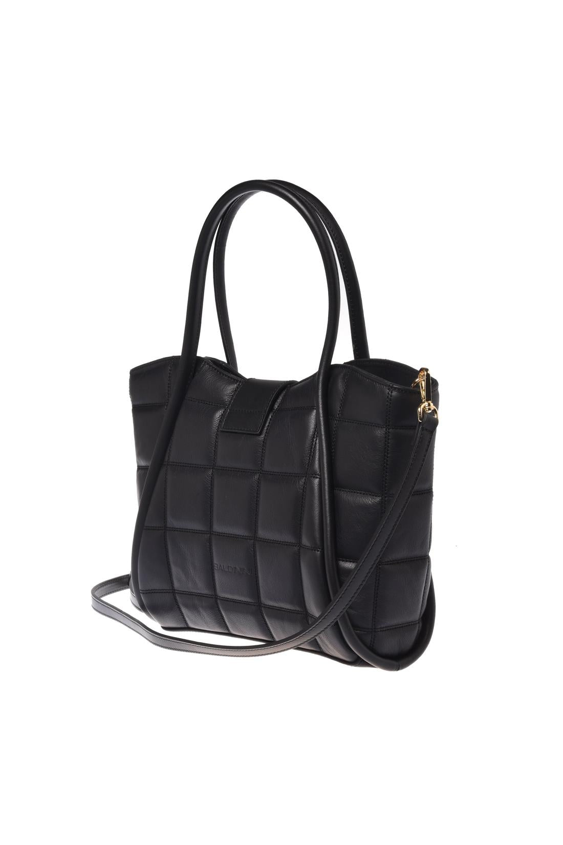 Baldinini-Shoulder bag in black quilted leather-Accessories-Black-Deal-Outlet-by-ARCHIVIST