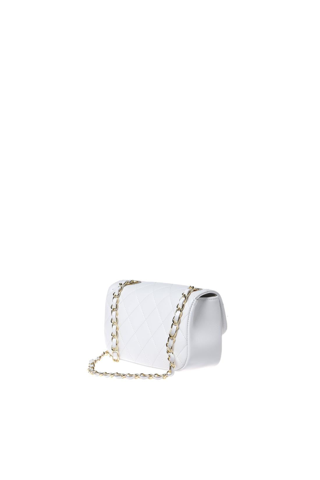 Shoulder bag in white quilted leather-Baldinini-OUTLET-ARCHIVIST-ARCHIVE-SALE