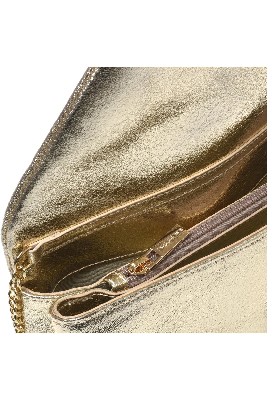 Light gold laminated nappa leather clutch-Baldinini-OUTLET-ARCHIVIST-ARCHIVE-SALE