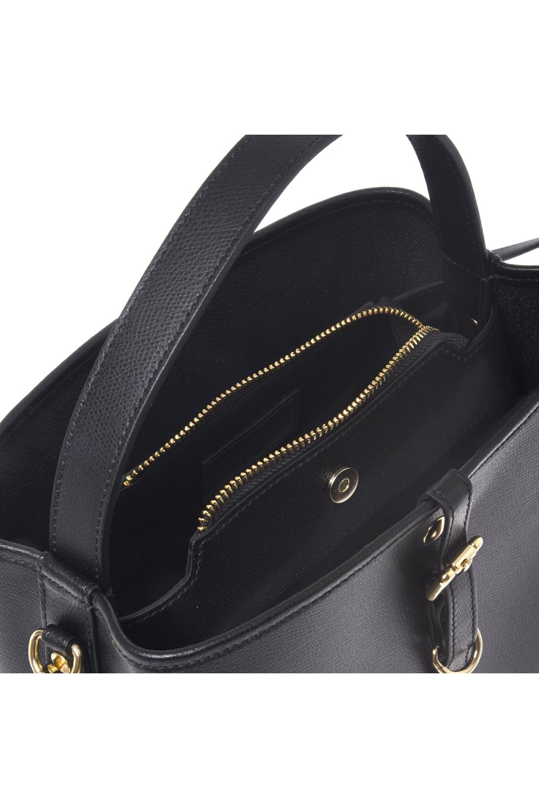 Black palmellato leather handbag-Baldinini-OUTLET-ARCHIVIST-ARCHIVE-SALE