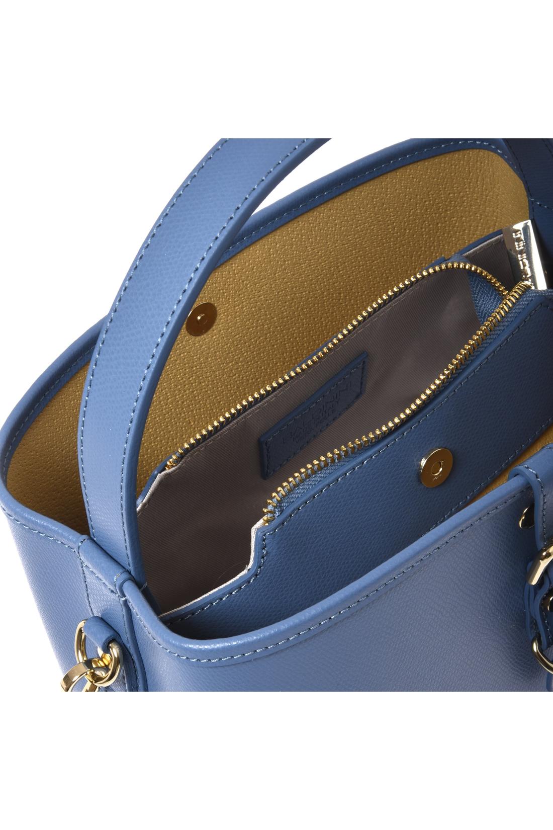 Cerulean palmellato leather handbag-Baldinini-OUTLET-ARCHIVIST-ARCHIVE-SALE