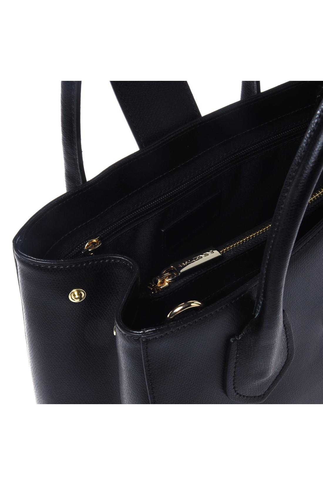 Black palmellato leather handbag-Baldinini-OUTLET-ARCHIVIST-ARCHIVE-SALE