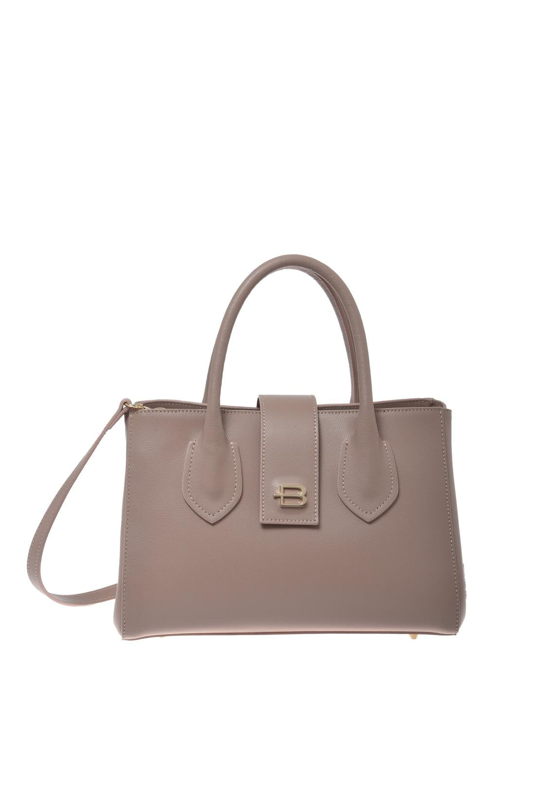 Nude palmellato leather handbag-Baldinini-OUTLET-NUDE-ARCHIVIST-ARCHIVE-SALE