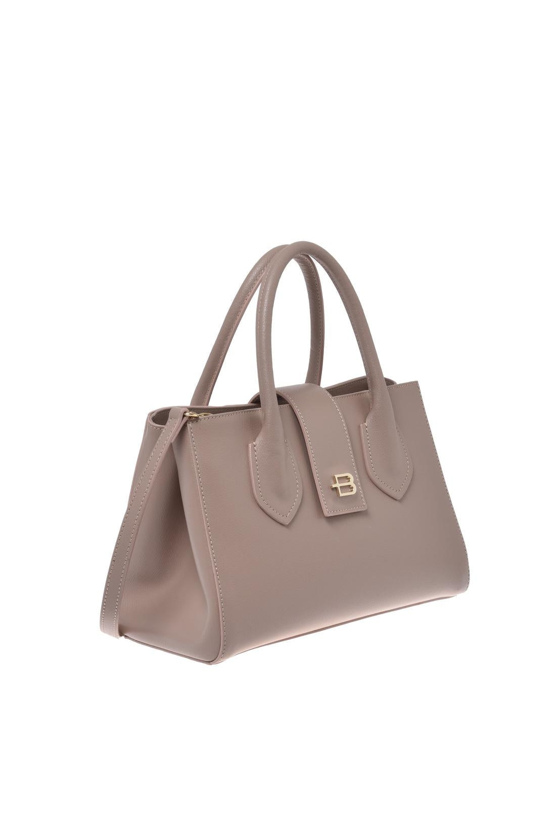 Nude palmellato leather handbag-Baldinini-OUTLET-ARCHIVIST-ARCHIVE-SALE