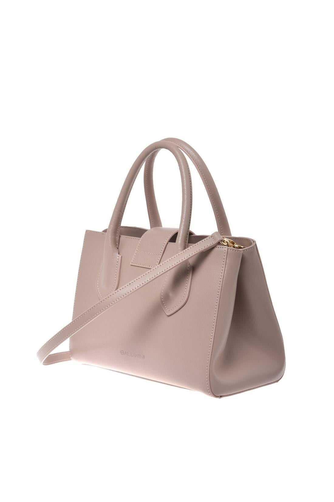 Nude palmellato leather handbag-Baldinini-OUTLET-ARCHIVIST-ARCHIVE-SALE