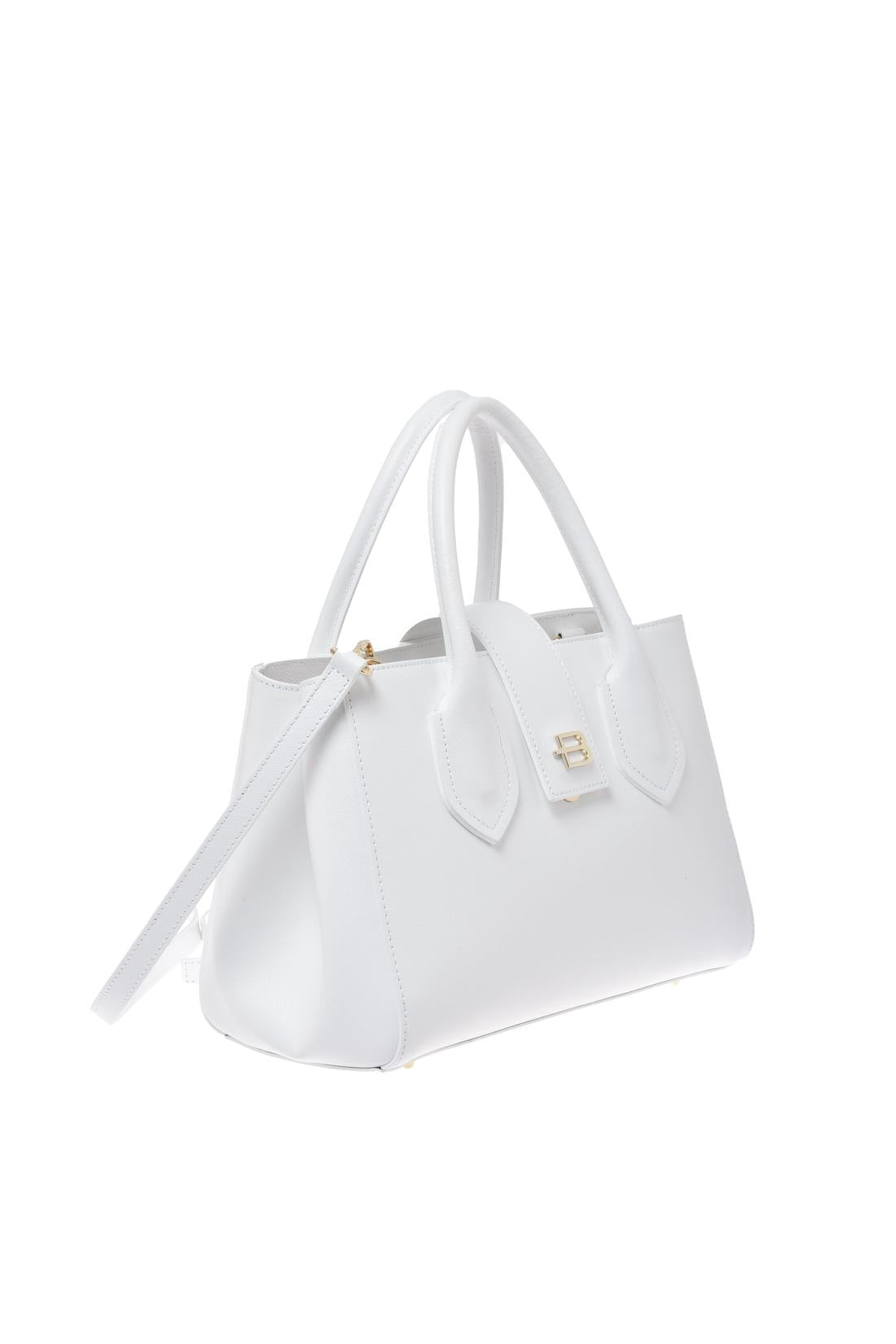 White palmellato leather handbag-Baldinini-OUTLET-ARCHIVIST-ARCHIVE-SALE