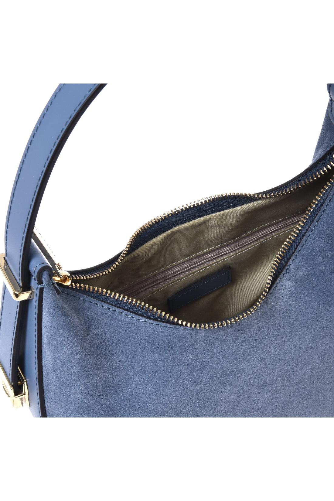 Cerulean suede handbag-Baldinini-OUTLET-ARCHIVIST-ARCHIVE-SALE