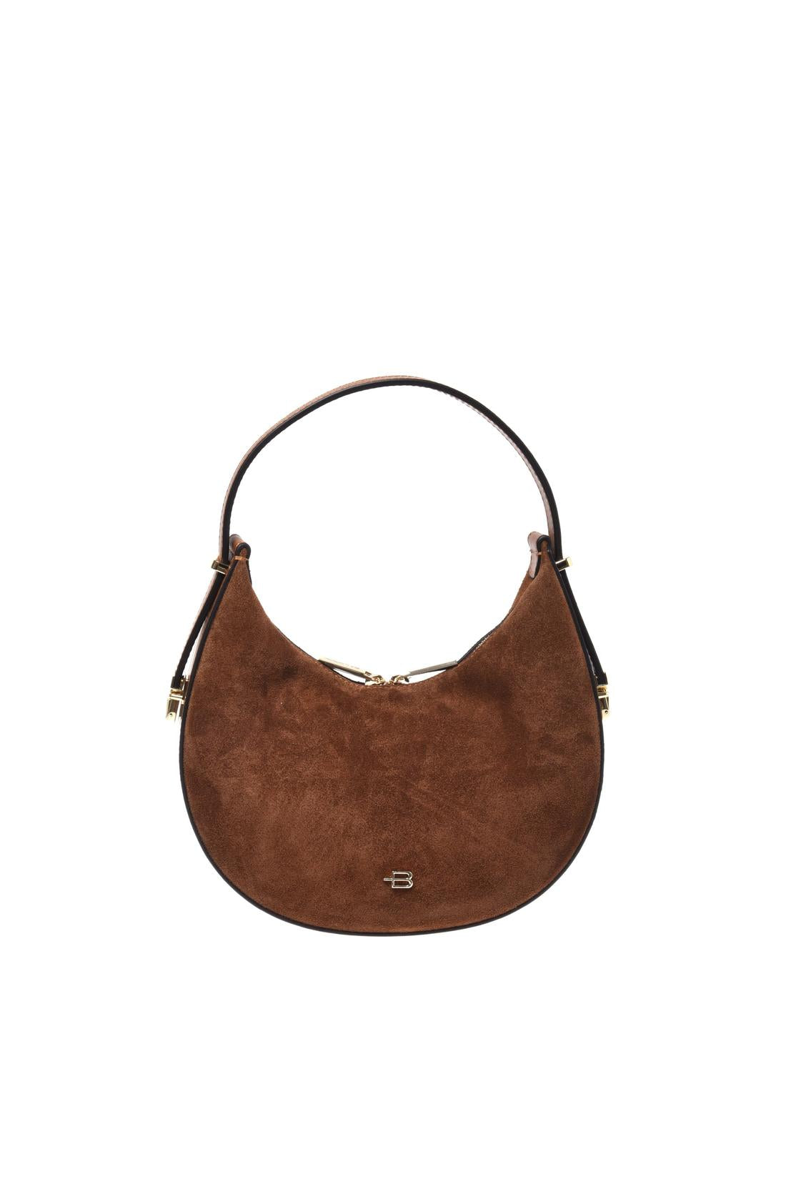 Handtasche aus Veloursleder Ceruleo