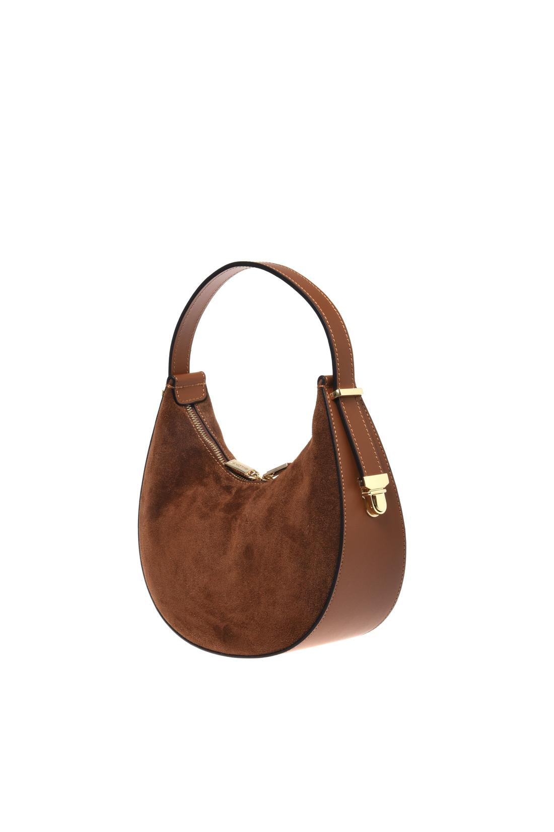 Handtasche aus Veloursleder Ceruleo