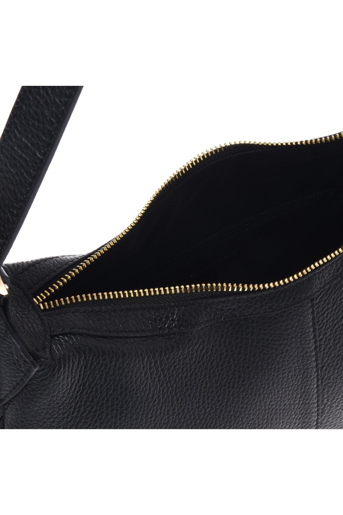 Black bottalato leather shoulder bag-Baldinini-OUTLET-ARCHIVIST-ARCHIVE-SALE