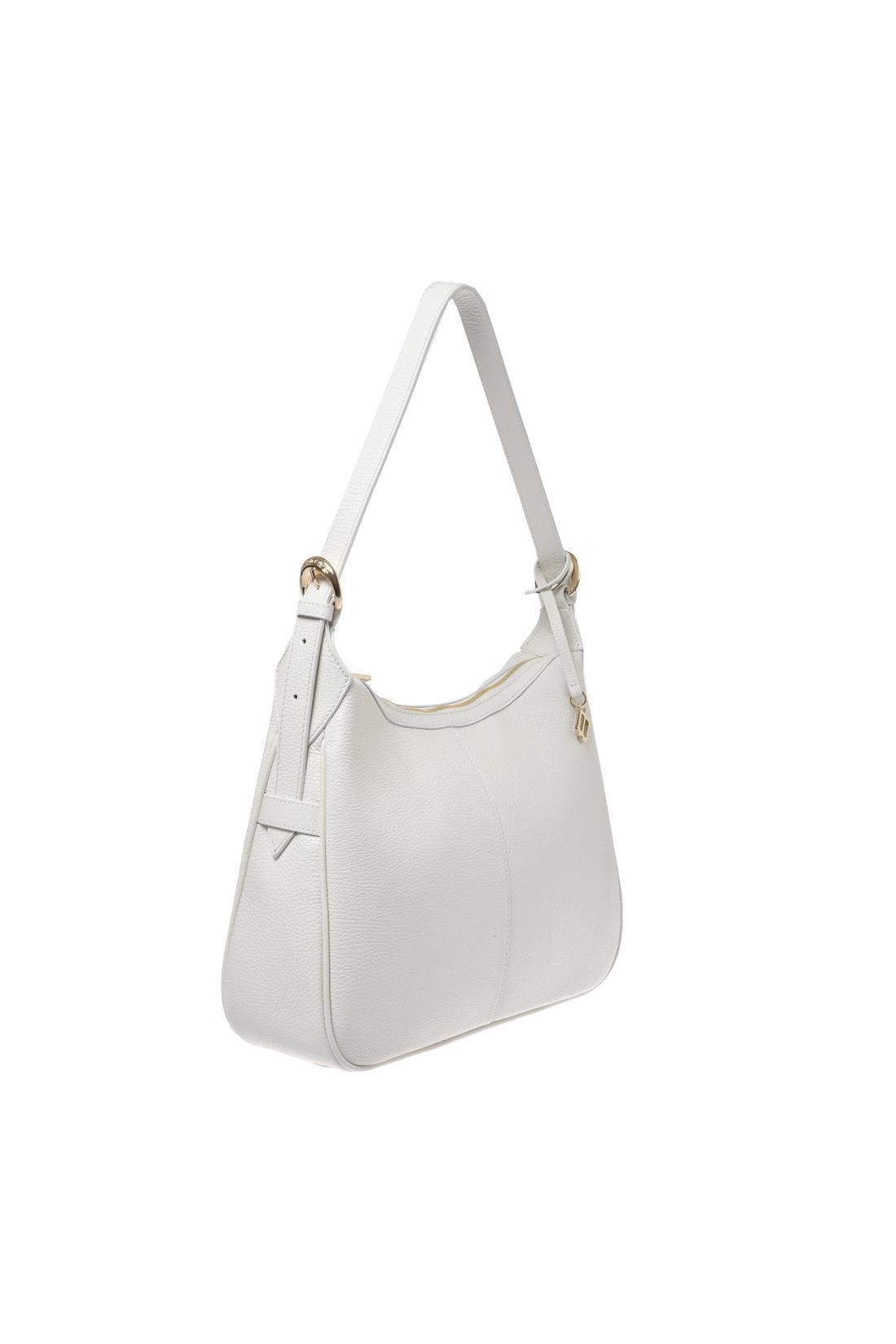 White bottalato leather shoulder bag-Baldinini-OUTLET-ARCHIVIST-ARCHIVE-SALE