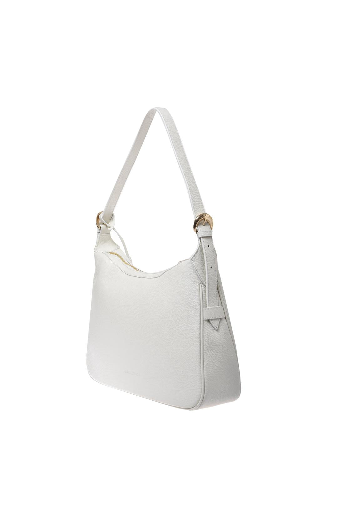 White bottalato leather shoulder bag-Baldinini-OUTLET-ARCHIVIST-ARCHIVE-SALE