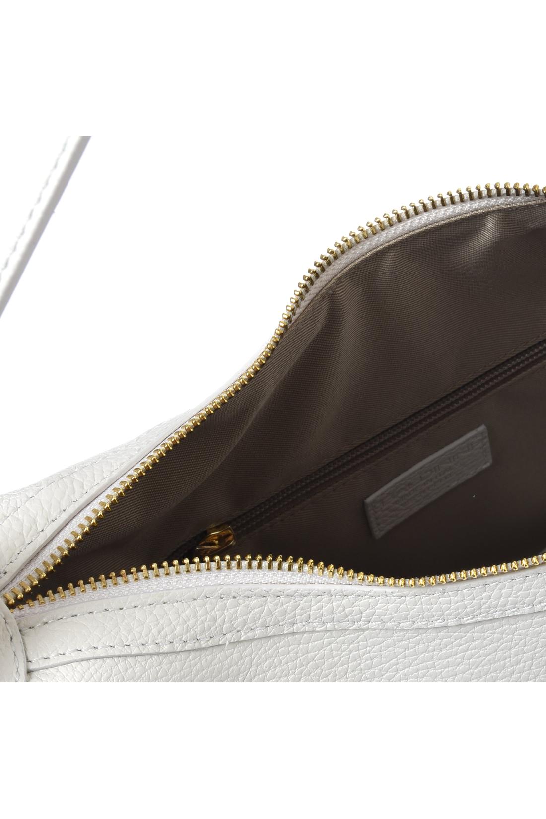White bottalato leather shoulder bag-Baldinini-OUTLET-ARCHIVIST-ARCHIVE-SALE