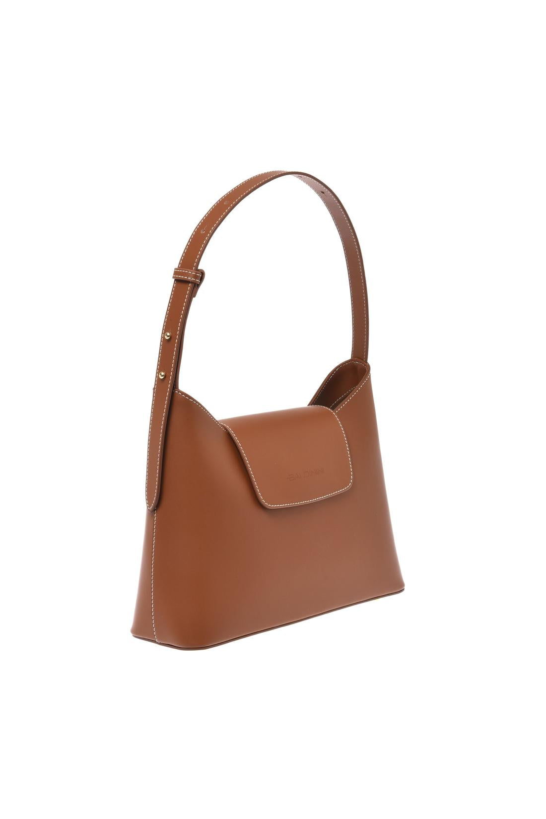 Brown leather shoulder bag-Baldinini-OUTLET-ARCHIVIST-ARCHIVE-SALE