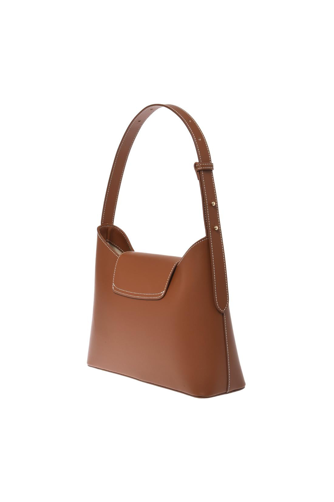 Brown leather shoulder bag-Baldinini-OUTLET-ARCHIVIST-ARCHIVE-SALE