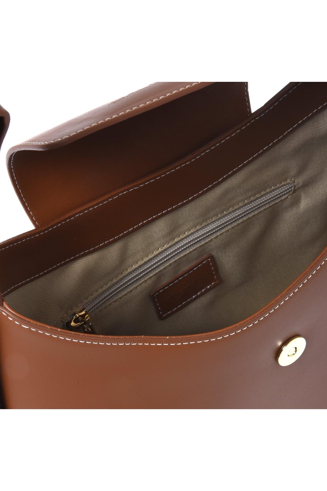 Brown leather shoulder bag-Baldinini-OUTLET-ARCHIVIST-ARCHIVE-SALE
