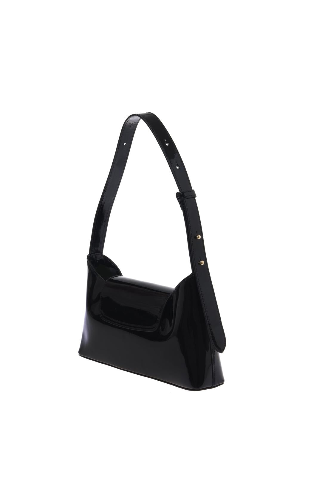 Black patent leather shoulder bag-Baldinini-OUTLET-ARCHIVIST-ARCHIVE-SALE
